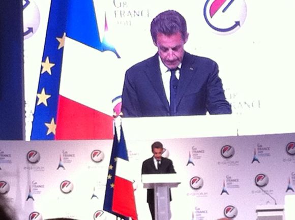 Démarrage du #eg8 avec le discours du President Sarkozy